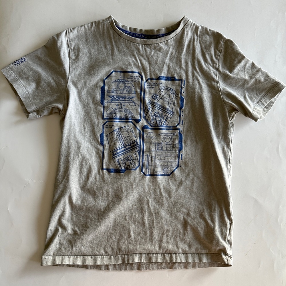 Kids Gray Star Wars R2-D2 Graphic T-Shirt